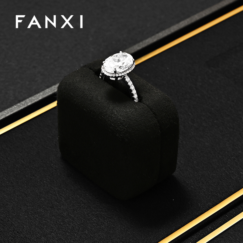 FANXI Fashion Black Metal Jewelry Combination Set