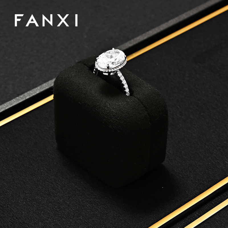 FANXI Fashion Black Metal Jewelry Combination Set