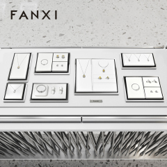 FANXI Wholesale Leather White Jewelry Display
