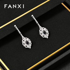 FANXI Fashion Black Metal Jewelry Combination Set