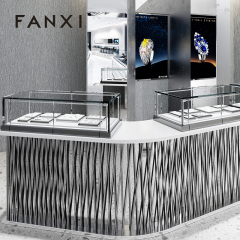 FANXI Wholesale Leather White Jewelry Display