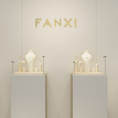 FANXI High end Beige Microfiber Jewelry display set