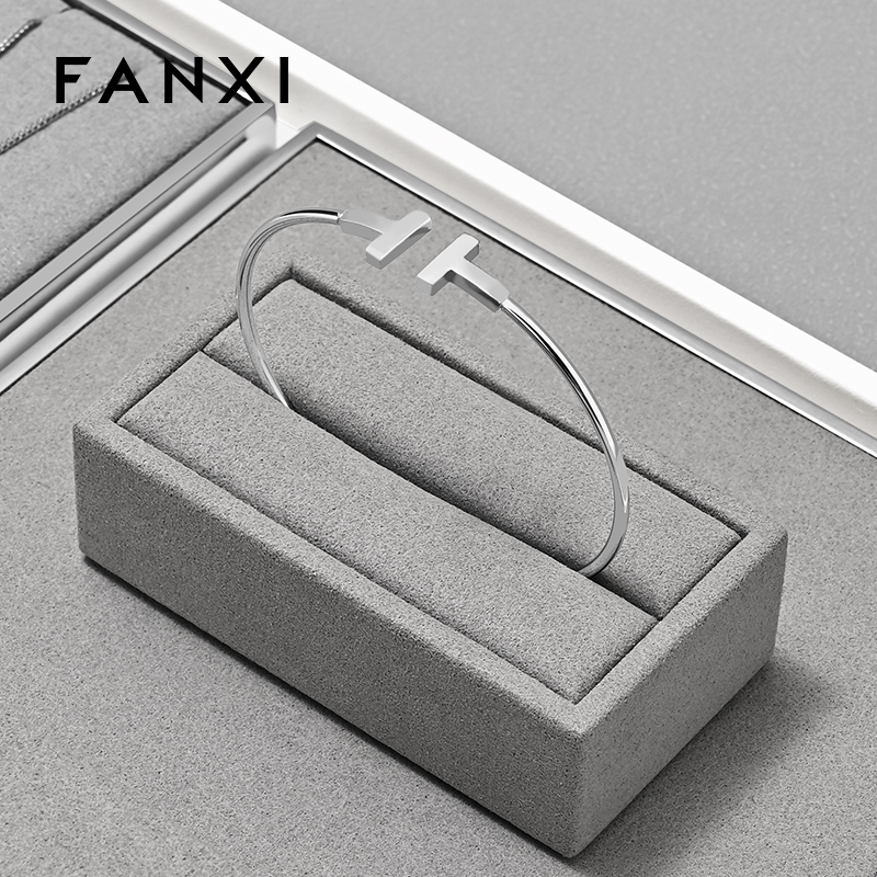 FANXI Luxury metal Gray Jewelry display set series