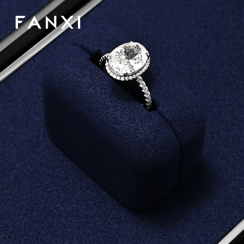 FANXI Fashion Blue Metal Jewelry Combination Set