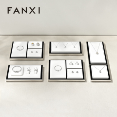 FANXI Wholesale Leather White Jewelry Display