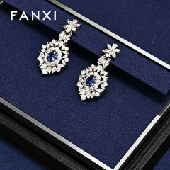 FANXI Fashion Blue Metal Jewelry Combination Set