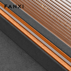 FANXI Hot sale dark gray PU leather Jewelry case