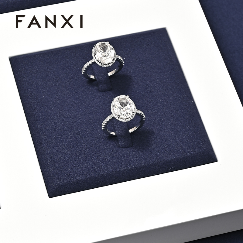 FANXI Hot sale blue Baking paint Jewelry display set series
