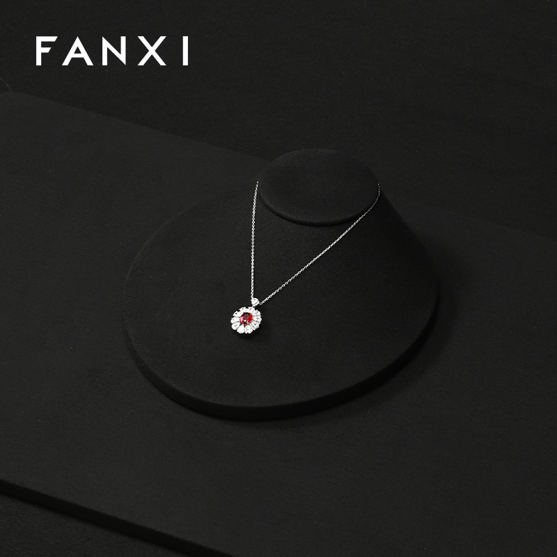 FANXI Wholesale Velvet Multi-coloroption Jewelry bust