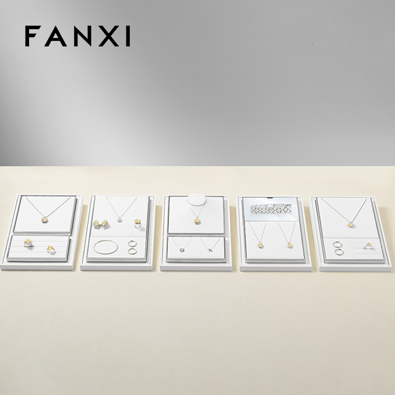 FANXI Fashion White metal Jewelry display set series