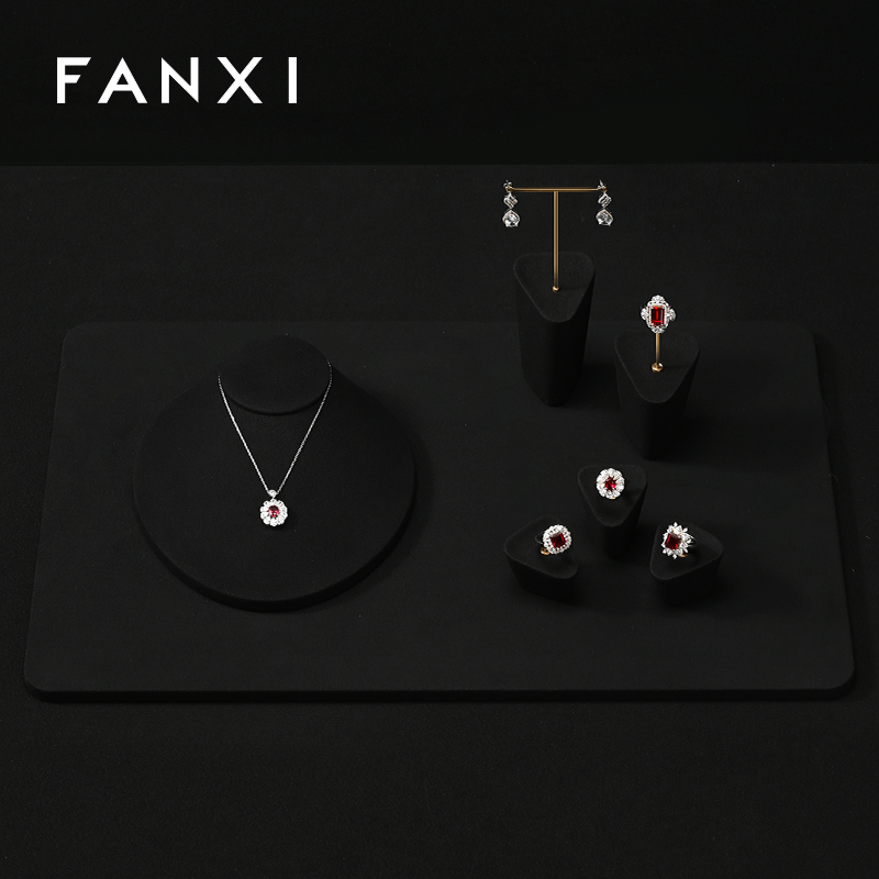 FANXI Wholesale Velvet Multi-coloroption Jewelry bust