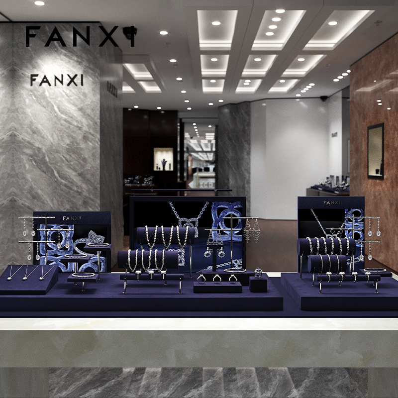 FANXI High quality Blue Microfiber display set
