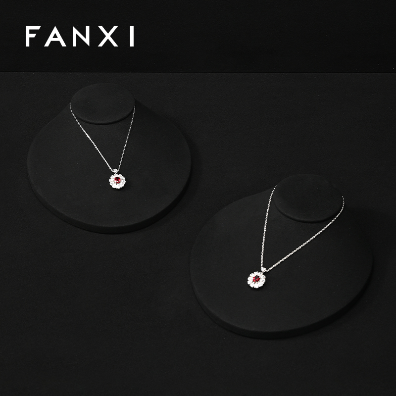 FANXI Wholesale Velvet Multi-coloroption Jewelry bust