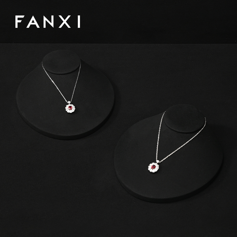 FANXI Wholesale Velvet Multi-coloroption Jewelry bust