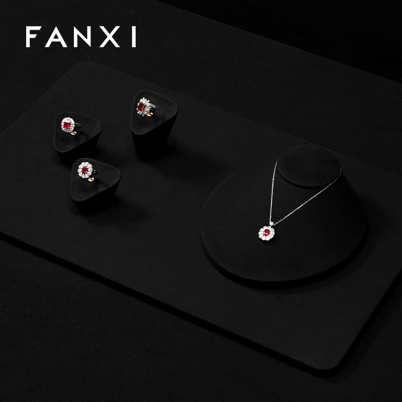 FANXI Wholesale Velvet Multi-coloroption Jewelry bust