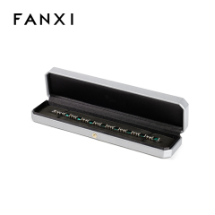 FANXI Custom silvery velvet leather long chain box