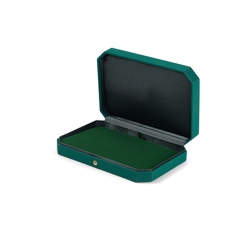 FANXI Custom green velvet leather big necklace box