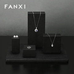 FANXI Wholesale Black Leather Jewelry Display