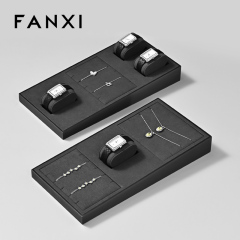 FANXI Factory Gray Microfiber Jewelry display set