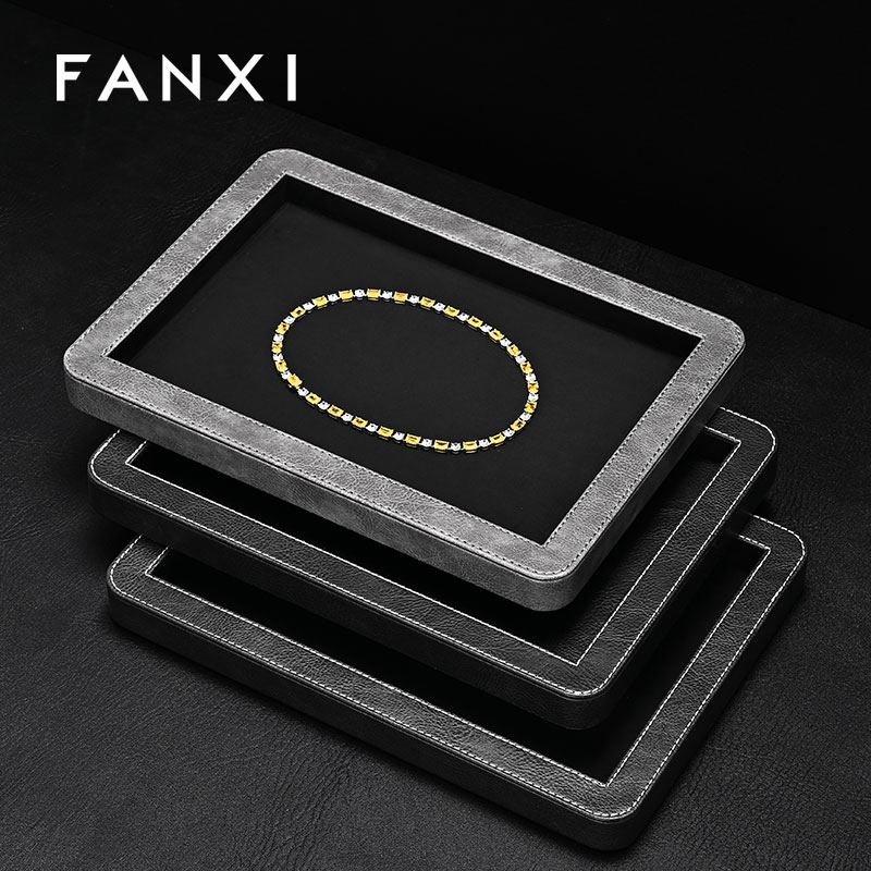 FANXI Fashion specific velvet Jewelry Display Plate