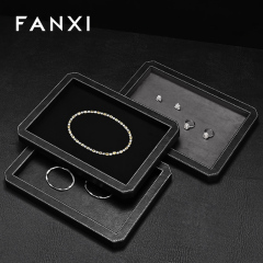 FANXI Fashion Polychrome Velvet Jewelry Display tray