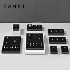 FANXI High quality Black Microfiber Jewelry Display tray