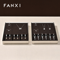 FANXI Hot sale Brown Metal Jewelry display tray