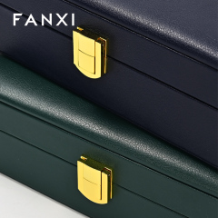 FANXI Hot sale velvet Blue Loose diamond storage box