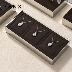 FANXI Hot sale Brown Metal Jewelry display tray