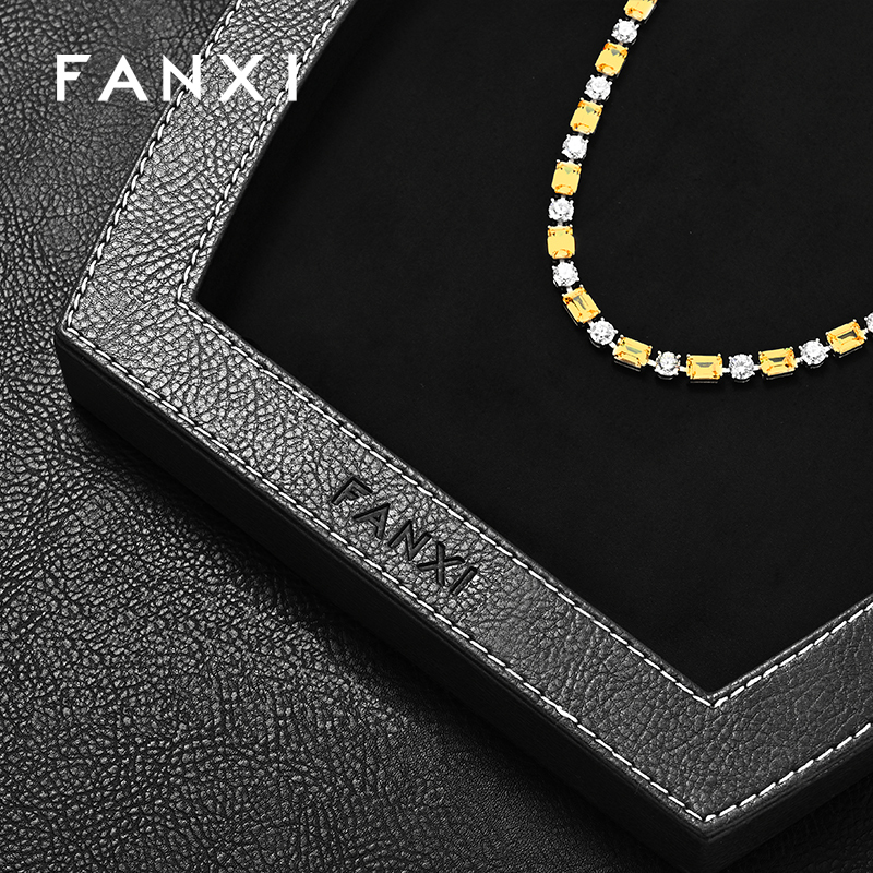 FANXI Luxury specific velvet Jewelry Display Plate