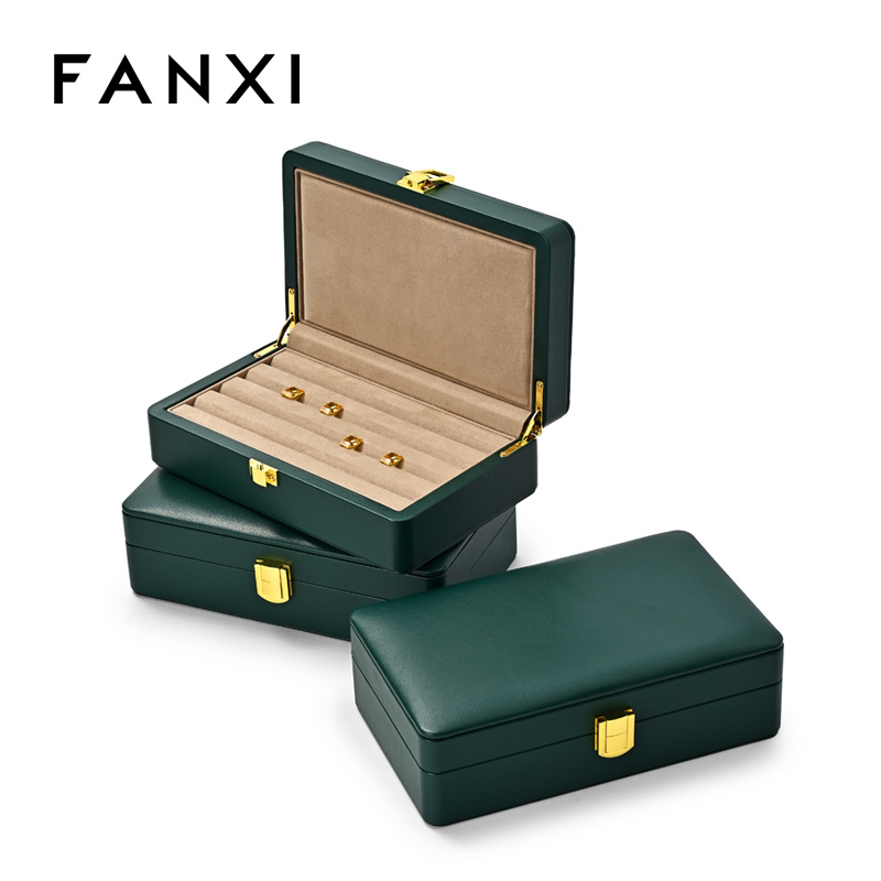 FANXI Hot sale velvet Blue Loose diamond storage box