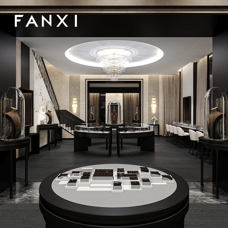 FANXI Hot sale Brown Metal Jewelry display tray