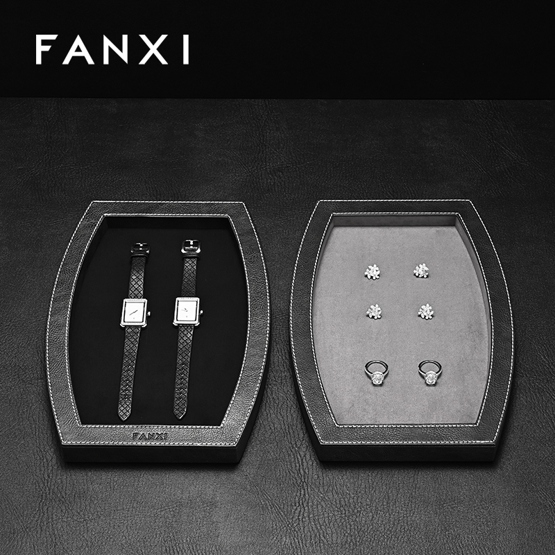 FANXI Luxury specific velvet Jewelry Display Plate