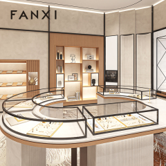 FANXI Hot sale Beige Metal Jewelry display tray