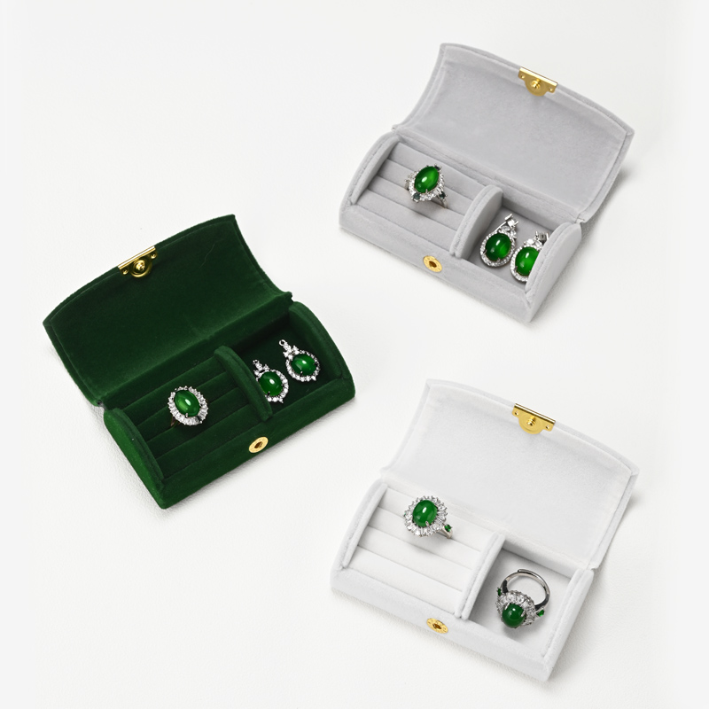 FANXI High quality polychrome velvet jewelry box