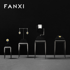 FANXI Hot sale Black metal Jewelry display stand
