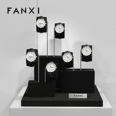 FANXI Wholesale Black Metal Watch display set
