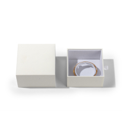 FANXI Custom white paper velvet bracelet box