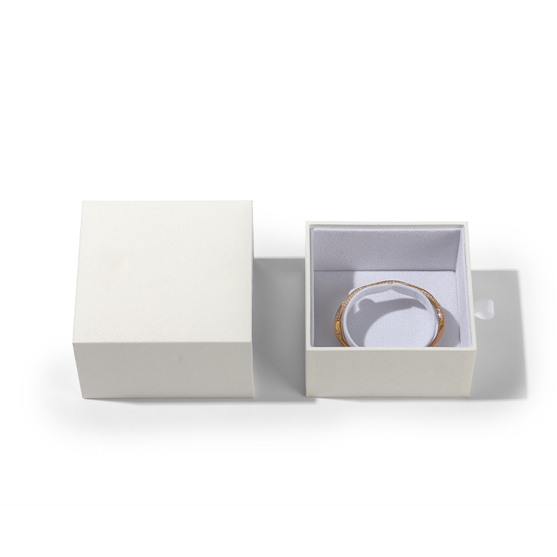 FANXI Custom white paper velvet bracelet box