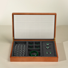 FANXI wholesale Blue leather Microfiber Jewelry box