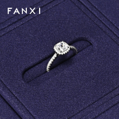 FANXI Fashion Blue Microfiber Jewelry Display set