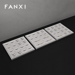 FANXI Wholesale Grey Microfiber Jewelry Combination Set
