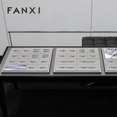 FANXI Wholesale Grey Microfiber Jewelry Combination Set