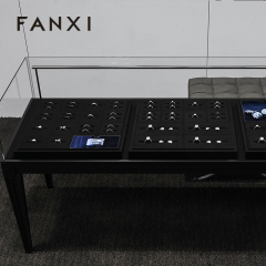 FANXI quality Black Microfiber Jewelry Combination Set