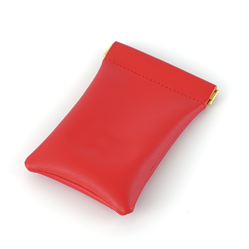 FANXI Custom red leather jewelry bag