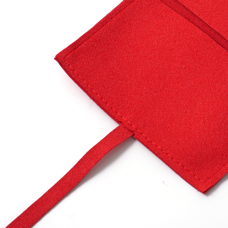 FANXI Custom red microfiber jewelry bag