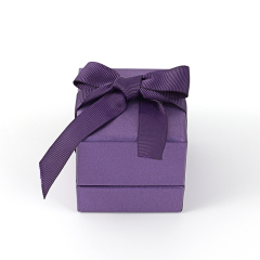 FANXI Custom purple velvet ring box