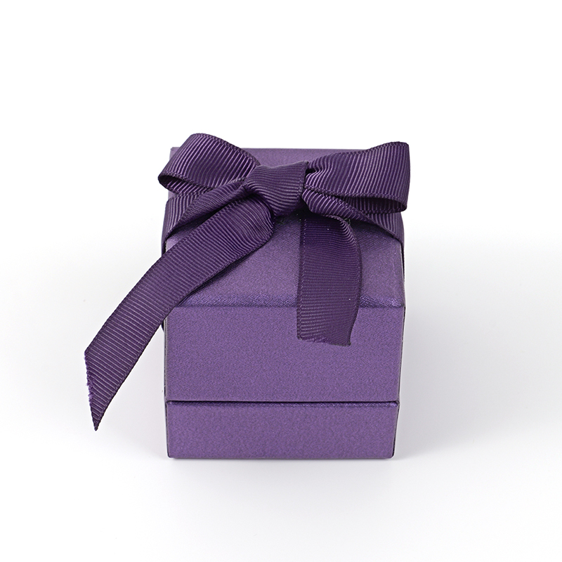 FANXI Custom purple velvet ring box