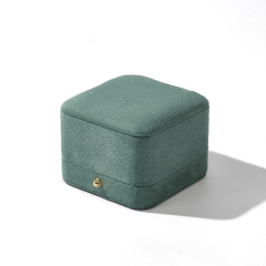 FANXI Custom light green suede ring box