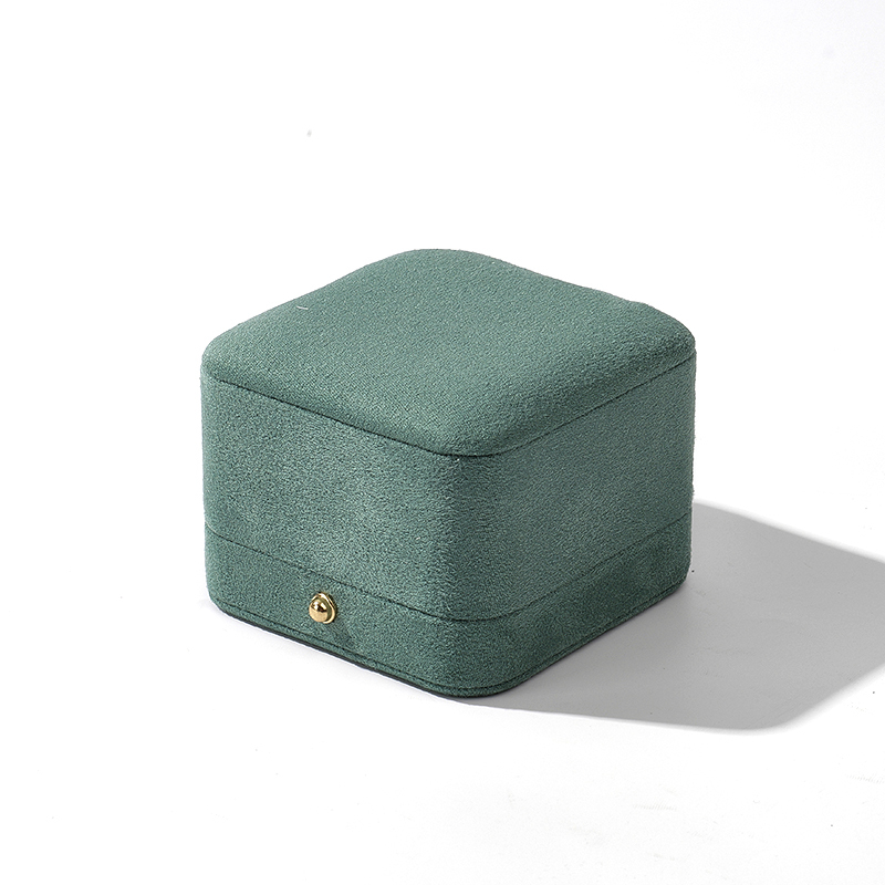 FANXI Custom light green suede ring box